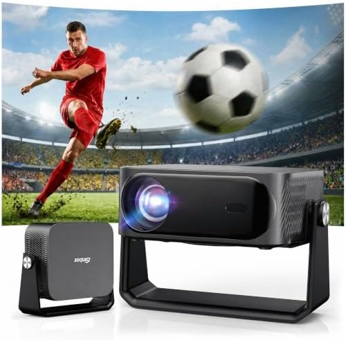 [2000 ANSI/Auto Focus & Keystone/Built-in APP] 4K Outdoor Projector with Wifi and Bluetooth, Smart Portable Projector Compatible with Netflix/YouTube & Dolby, Home Theater Projector with HDR10+