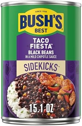 Bush's Best Taco Fiesta Black Beans Sidekicks, 15.1 oz