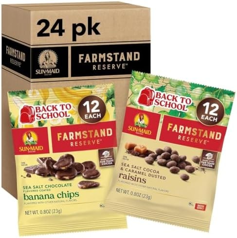 Sun-Maid Farmstand Reserve 24 Count Variety Pack - 0.8 oz Snack Bag