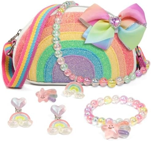 Toddler Purse Christmas Birthday Gifts for Girls 3-8, Dress Up Jewelry Toys