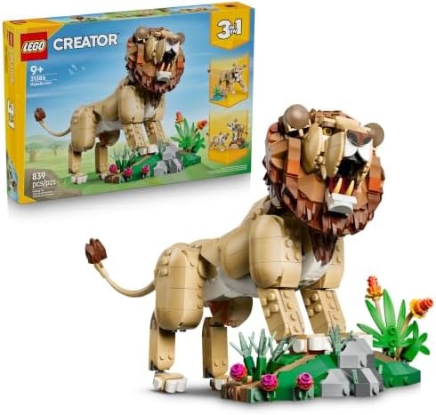 LEGO Creator 3 in 1 Wild Animals: Majestic Lion 31386