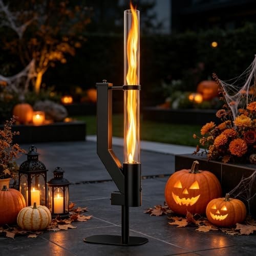 Rayzi 58 Inch Pellet Stove, Decorative Wood Pellet Heater Burning Fireplace