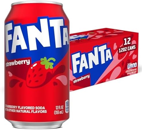 Fanta Strawberry, 12 fl oz, 12 Pack