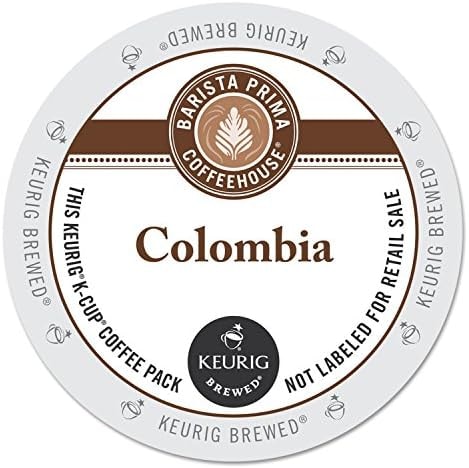 Barista Prima Coffeehouse Medium Dark Roast Extra Bold K-Cup for Keurig Brewers, Colombia Coffee 24 count (Pack of 4) (Packaging May Vary)