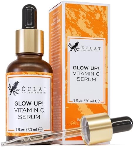 Eclat Skincare Vitamin C Serum - Skin Care for Dark Spots, Vitamin C Serum for Face with Hyaluronic Acid, Ferulic Acid, & Vit E - Anti Aging and Skin Brightening Vit C Formula for Face Care 1 Fl Oz