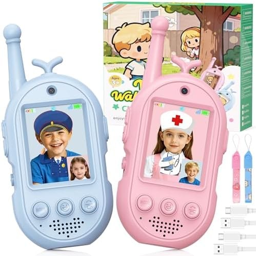 Gofunly Video Walkie Talkies for Kids-2 Pack, Kids Walkies Talkies