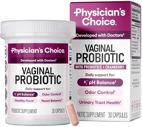 Physician's CHOICE Vaginal Probiotics for Women, pH Balance & Odor, 30ct
