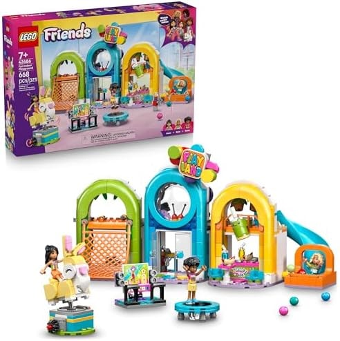 LEGO Friends Fun Indoor Playground Building Toy for Girls & Boys - Pretend Play Set for Kids, Ages 7+ - W/Sonia, Liann & Nova Minidolls & Accessories - Gift Idea for Birthdays - 42686