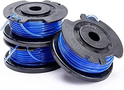 Greenworks Tools Single Cord Spool for Lawn Trimmers (1.65 mm Cord Diameter 4.8 m Cord per Spool Suitable for 24 V Greenworks Series Lawn Trimmers 3 Pieces Included), Blue
