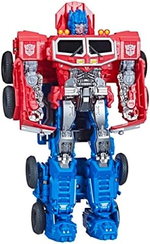 Transformers Toys Rise of the Beasts Movie, Smash Changer Optimus Prime Converting Action Figure for Ages 6 and up, 9-inch