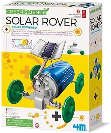 4M Green Science Solar Rover Kit - DIY Renewable Energy Toy Car Project