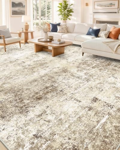 OLANLY 8x10 Washable Area Rug, Soft Non Slip Carpet for Bedroom Living Room