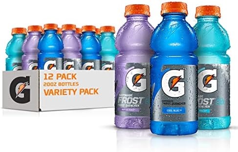 Gatorade Original Thirst Quencher 3-Flavor Frost Variety Pack, 20 Fl Ounce - Pack of 12