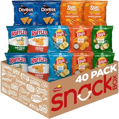 Frito-Lay Tangy Favorites Mix Variety Pack, 1 Ounce (Pack of 40)
