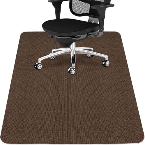 Sycoodeal Office Chair Mat for Hardwood Floor,Office Chair Mat for Tile Floor,Large Floor Protector Rug,Computer Gaming Mat,Easy to Clean,Anti-Slip,Coffee(48"x36")