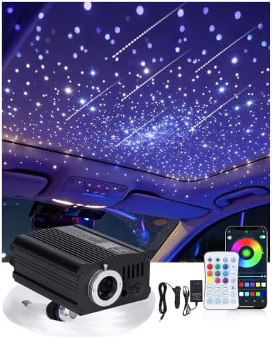 Twinkle & Meteor Starlight Headliner Kit, 750pcs 0.03in x 9.8ft