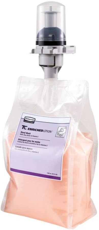 Rubbermaid Commercial Products Flex Moisturizing Lotion Hand Soap Refill, 1300mL, Light Floral Scent, Green Seal Certified, Compatible with RCP's Flex Dispensers, for Restrooms in Schools