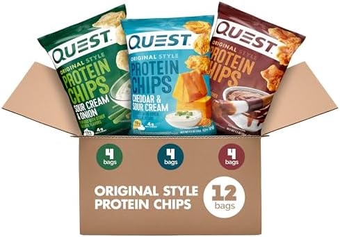 Quest Nutrition Protein Chips Variety Pack, 19g Protein, 12 Count