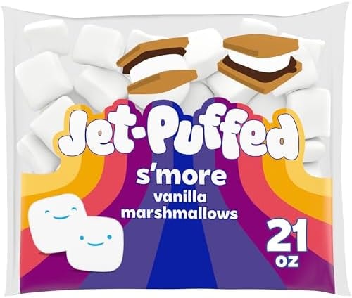 Jet-Puffed Marshmallows, S'more Vanilla, 21 oz Bag