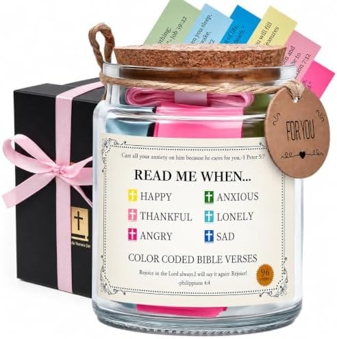Bible Verse Jar,Stocking Stuffers,Christian Christmas Gift for Women