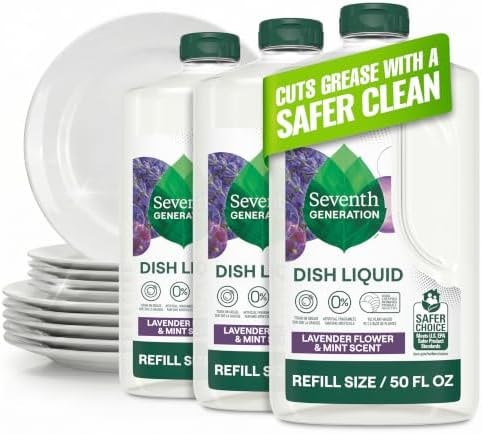 Seventh Generation Hand Dish Wash Refill, Lavender Floral & Mint, 3pk 50z
