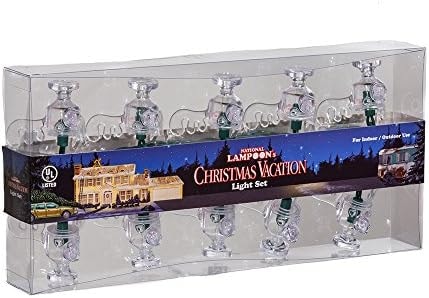 National Lampoon Christmas Vacation Kurt Adler UL 10-Light Wally World Moose Mug Light Set
