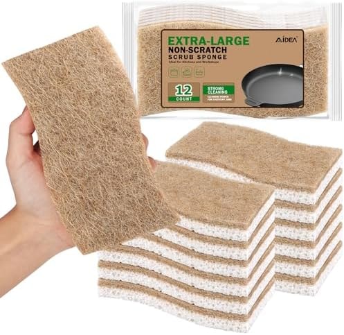 AIDEA XL Sponges Kitchen, 12Count, Non-Scratch Dish Sponges