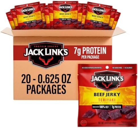 Jack Link's Teriyaki Beef Jerky Multipack - (20 Pack) 0.625 oz