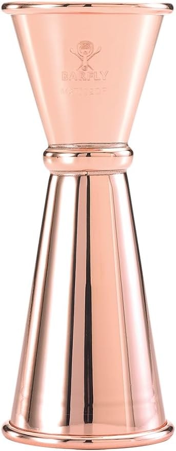 Barfly Japanese Style Jigger, 25 ml x 50 ml, Copper