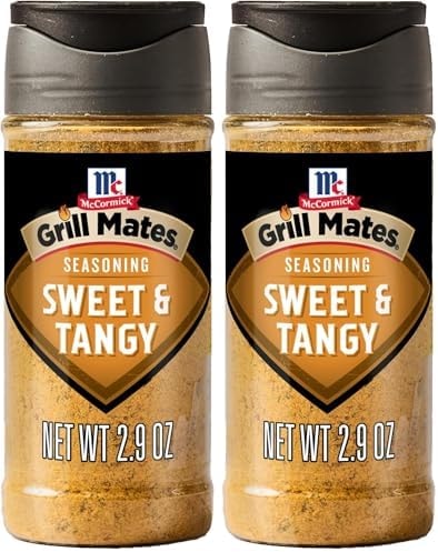 McCormick Grill Mates Seasoning, Sweet & Tangy, Grilling Seasoning for Mouthwatering Chicken, Steak, Seafood, and More, 2.9 oz (Pack of 2)