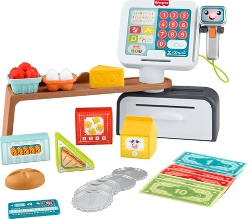Fisher-Price Laugh & Learn Count & Shop Cash Register Toddler Toy
