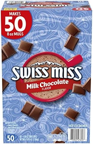Swiss Miss Milk Chocolate Flavor Hot Cocoa Mix, 1.38 oz., 50-ct