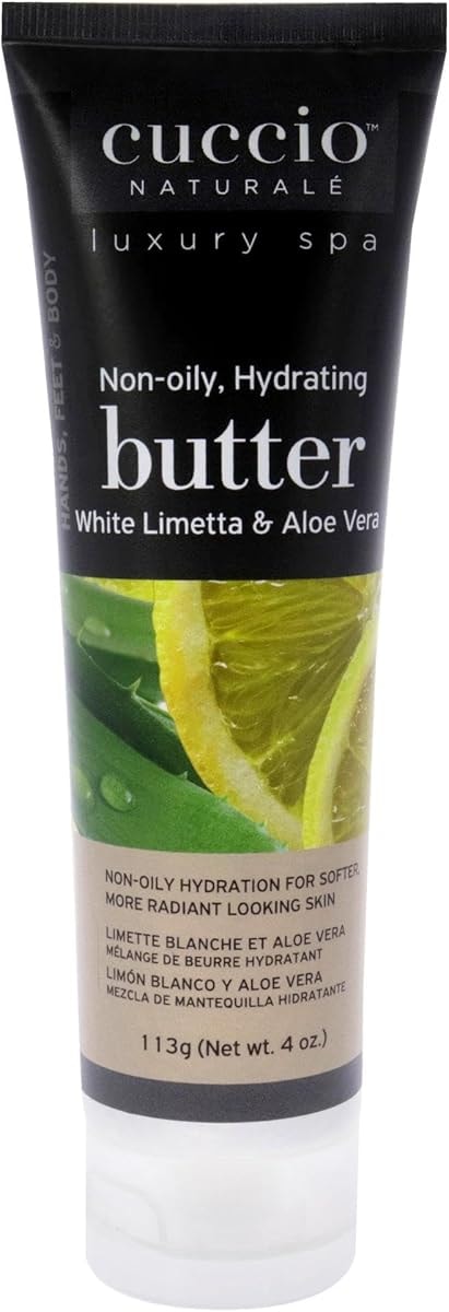 Cuccio Naturale Butter - White Limetta and Aloe Vera for Unisex - 4 oz Body Cream