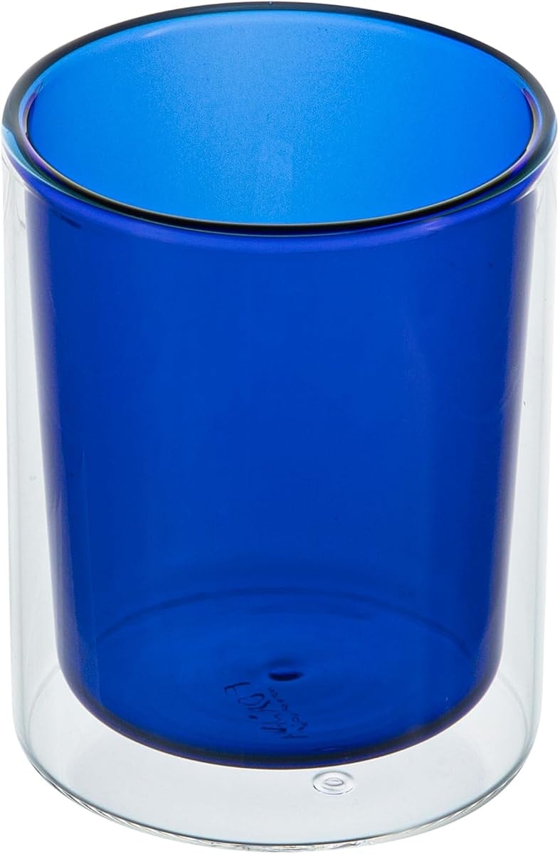 Restaurantware Borosilicate Glass Tumbler 12 Count 8.84 oz Double Wall Cocktail Glass Insulated Dishwasher-Safe Sophisticated Drinkware