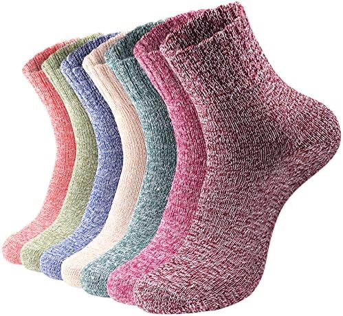 Clothirily 7 Pairs Wool Socks for Women, Winter Warm Boot Crew Wool Socks