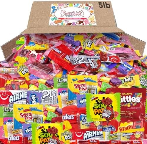 Bulk Candy Individually Wrapped, Halloween Candy, 5lb