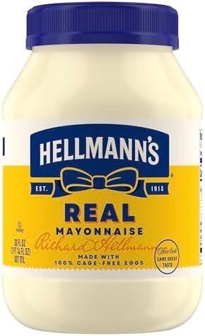 Hellmann's Real Mayonnaise 30oz, Mayo Jar, Sandwich Spread, Gluten Free 1PK