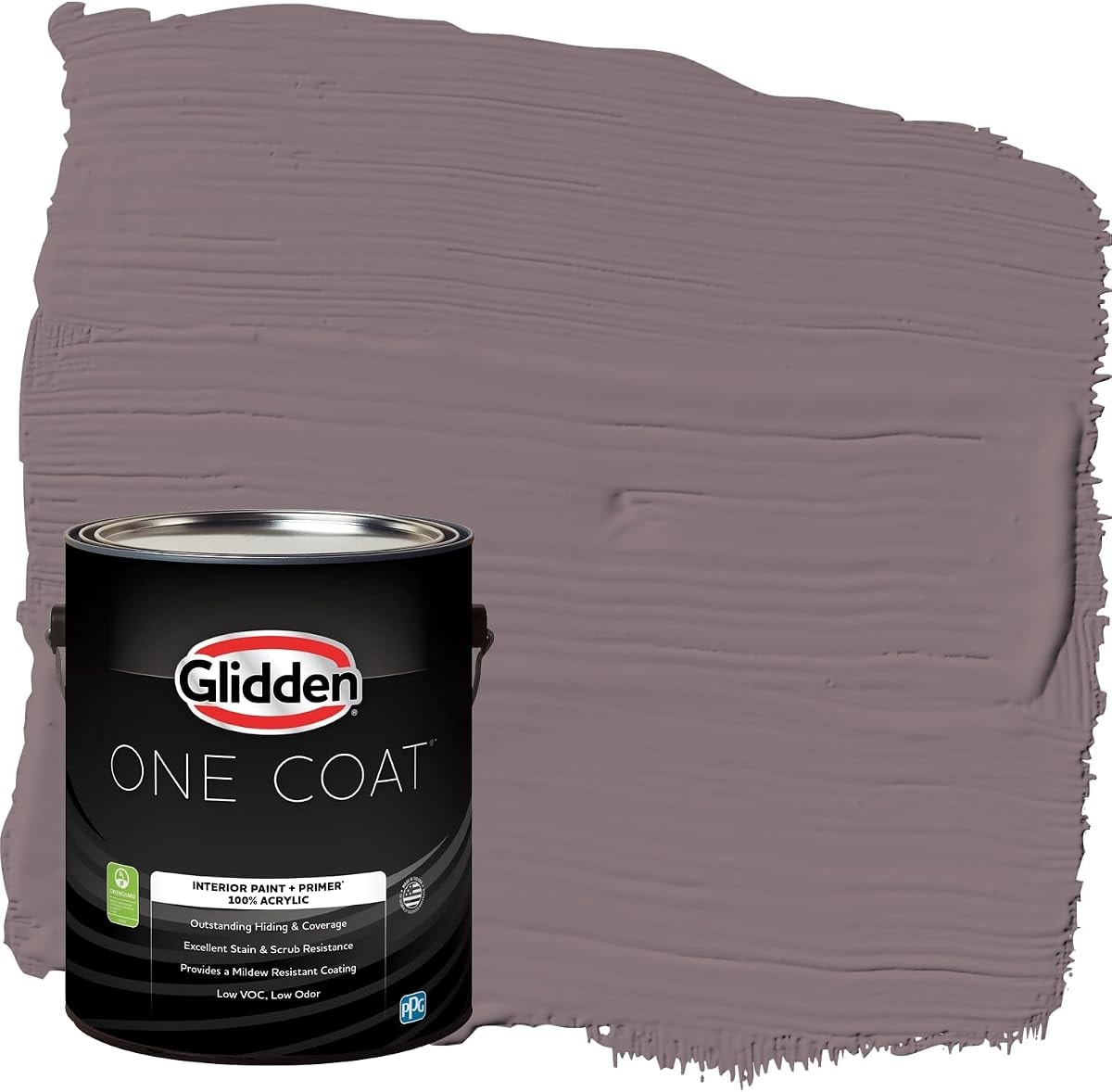 Glidden Interior Paint + Primer: Purple/Choo Choo, One Coat, Flat, 1-Gallon