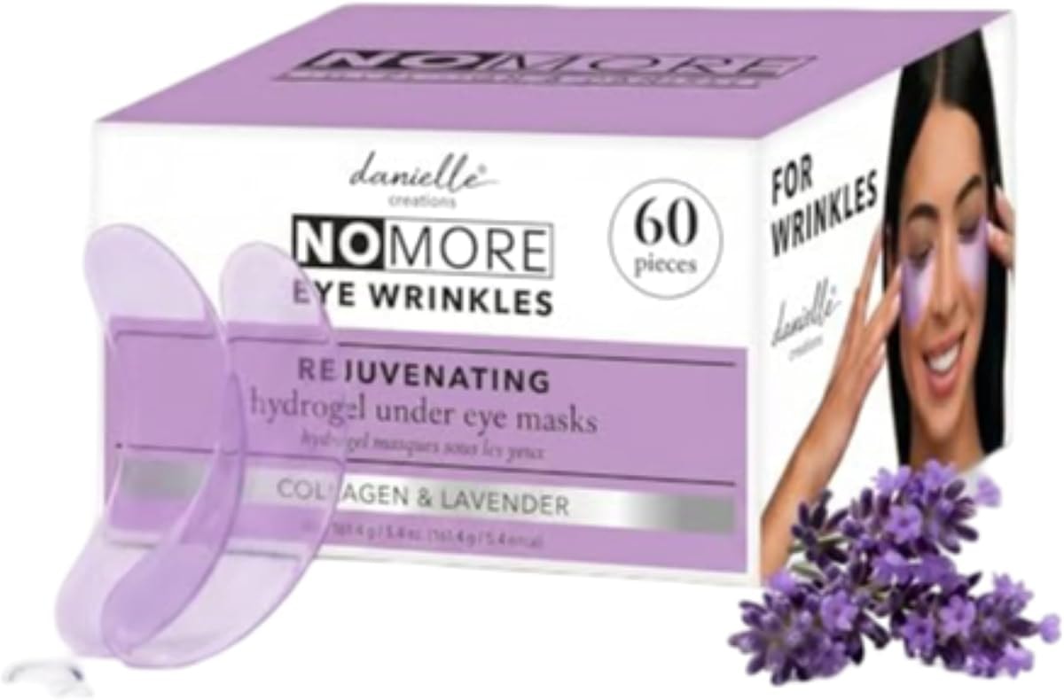Danielle Anti-wrinkle Hydrogel Under Eye Masks With Collagen and Lavender, 60 count