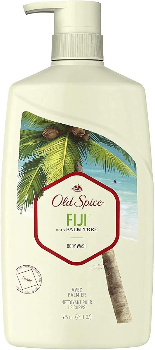 Old Spice Body Wash for Men Fiji With Palm Tree Scent Inspired By Nature, 25 Fl Oz