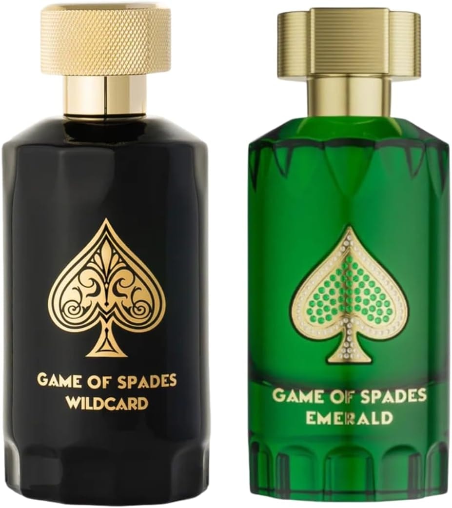 Jo Milano EXCLUSIVE 2 GIFT SET Paris Game of Spades EXCLUSIVE-2 SET Emerald and Wildcard Parfum 3.4 oz/100ml spray for Unisex ((FRAGRANCE EXPERT'S EXCLUSIVE)