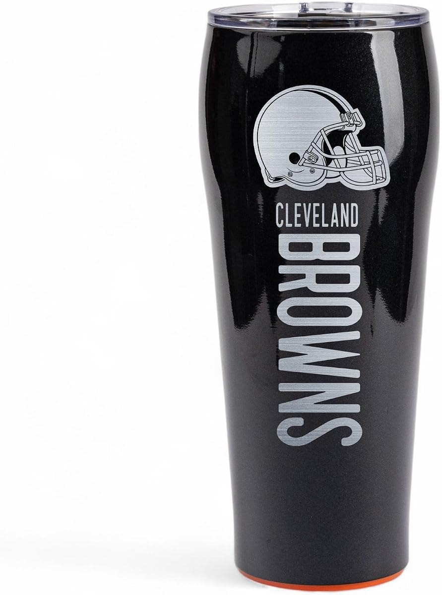The Memory Company Officially Licensed 24oz Smart Grip Tumbler, Cleveland Browns