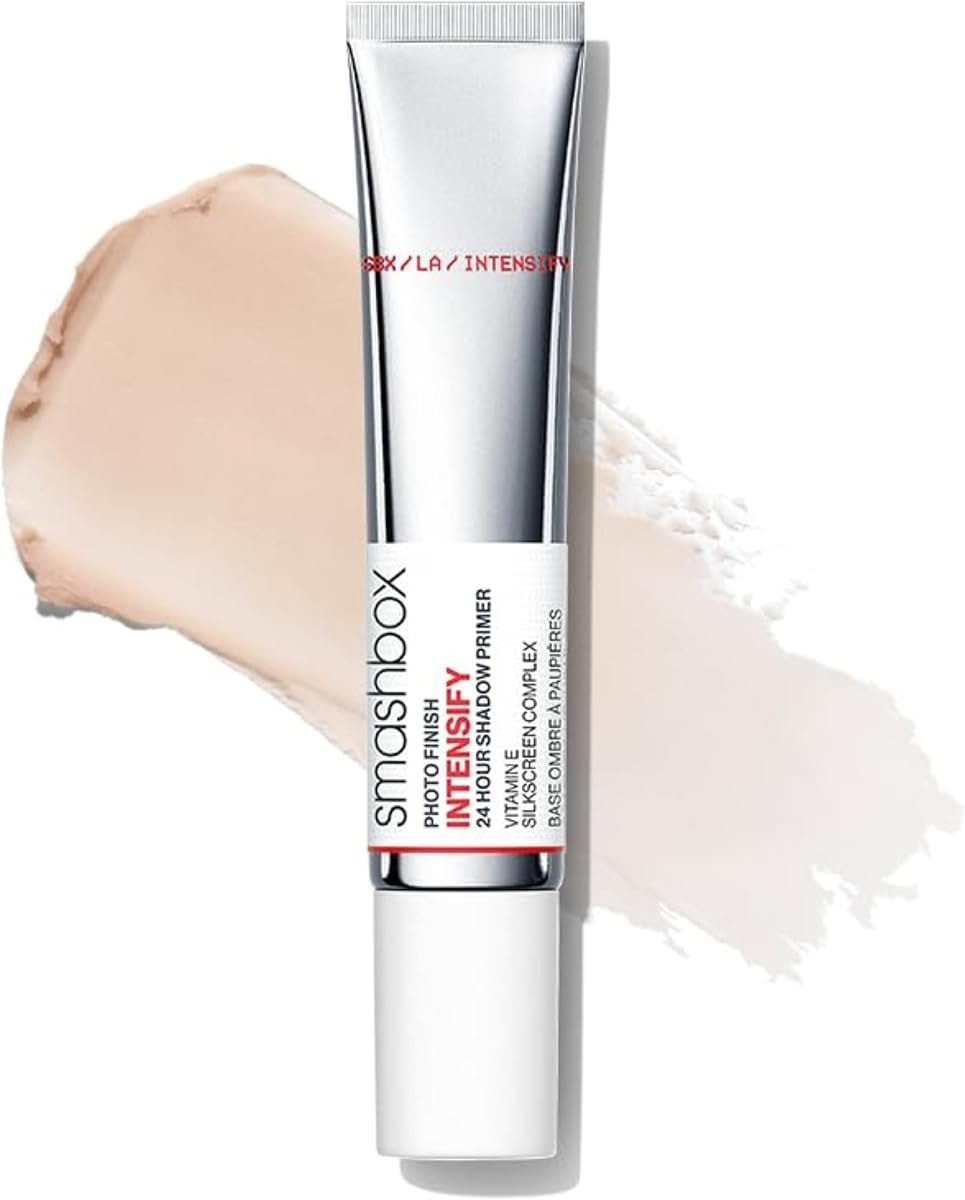 Smashbox Photo Finish Intensify 24 Hour Eyeshadow Primer | Long-Lasting Eye Makeup Base with Vitamin E | Crease, Fade & Smudge-Resistant Wear | 0.34 Fl Oz