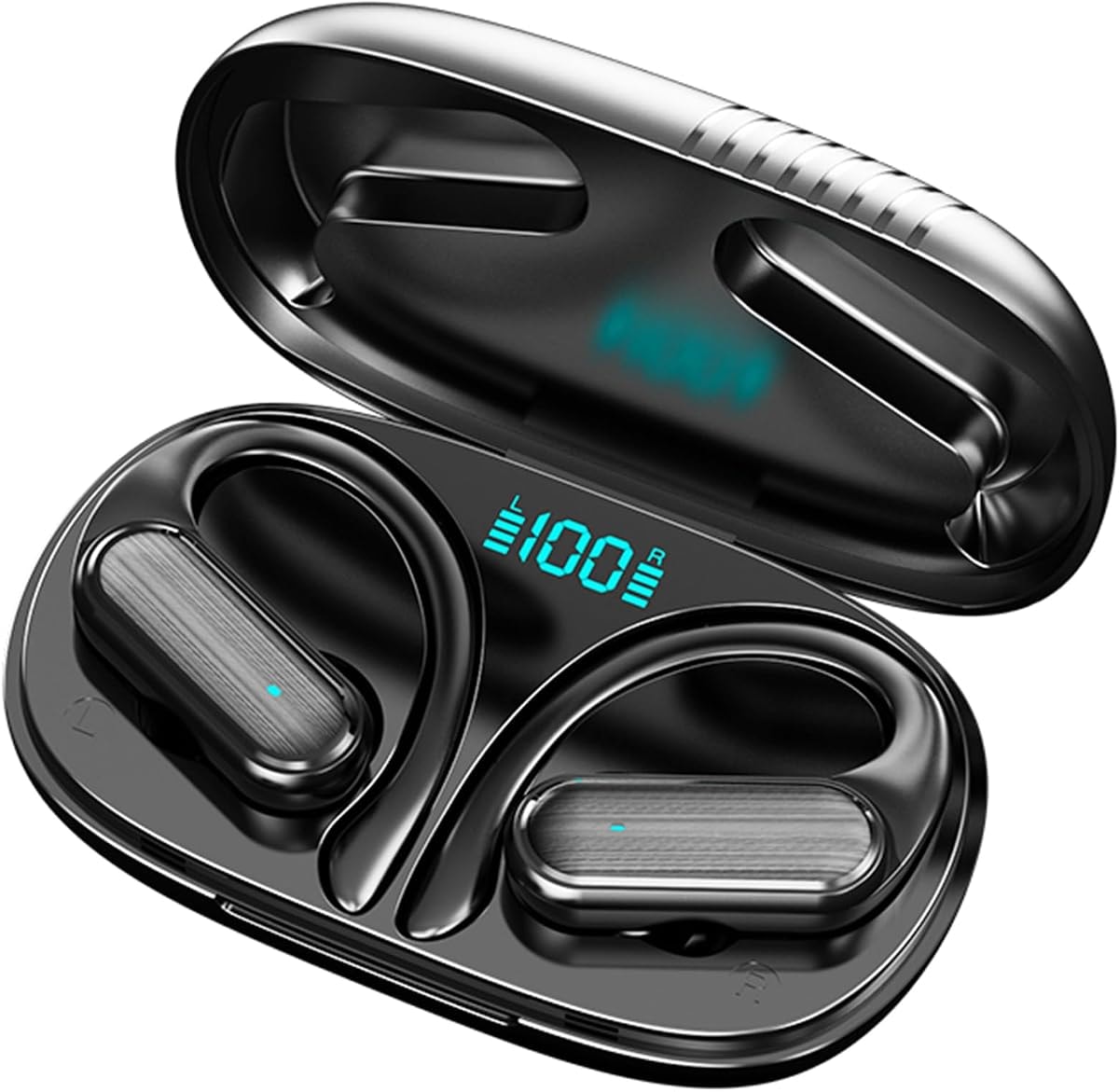 True Wireless Earbuds, 2024 Bluetooth Headphones 5.3 Earbuds, Waterproof Touch Control Ear Buds in-Ear Built-in Mic, with LED Power Display, IP7 Waterproof Earphones Sport Headset - Model 30