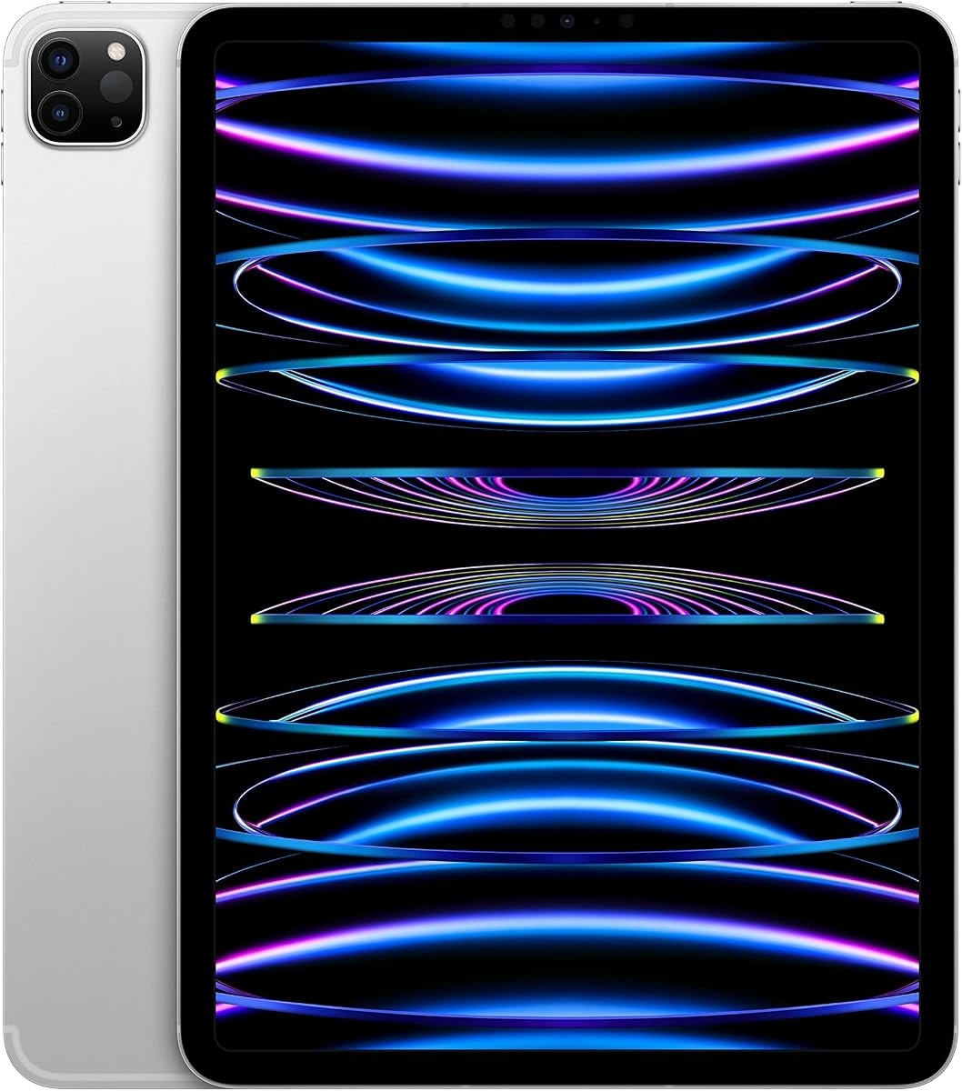 Apple 2022 iPad Pro (11-inch, Wi-Fi + Cellular, 256GB) - Silver (Renewed)