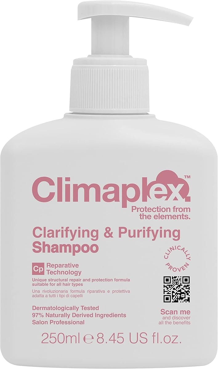 Climaplex Clarifying and Purifying Shampoo - Refreshing and Soothing Properties - Perfect for Deeply Cleansing and Detoxifying Your Scalp - Adds Shine and Volume - Provides Healthy Growth - 8.45 oz