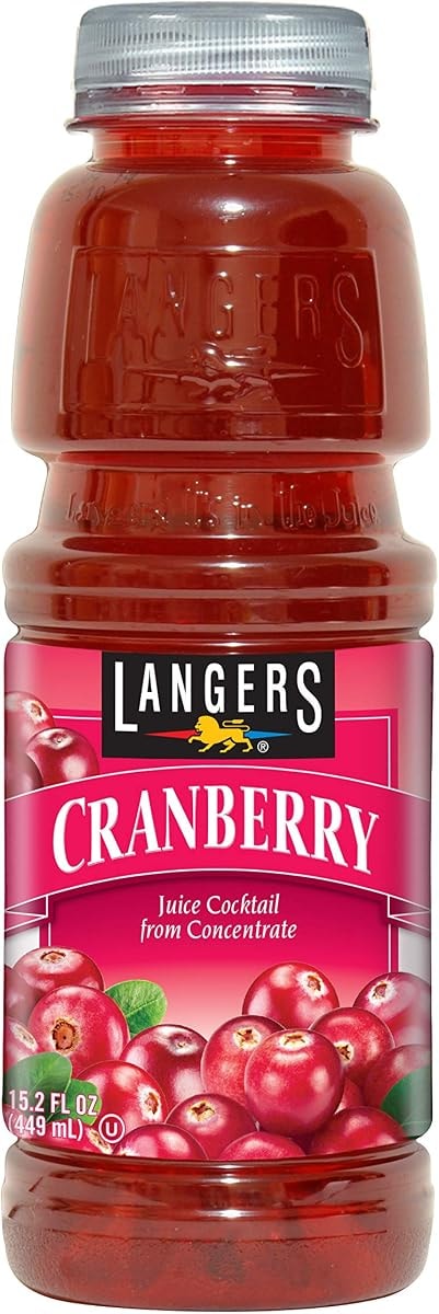 Langers Cranberry Juice Cocktail, 15.2 Fl Oz (Pack of 12)