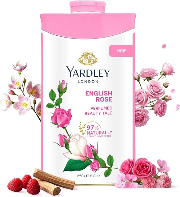 Yardley English Rose Perfumed Talc, 250 g