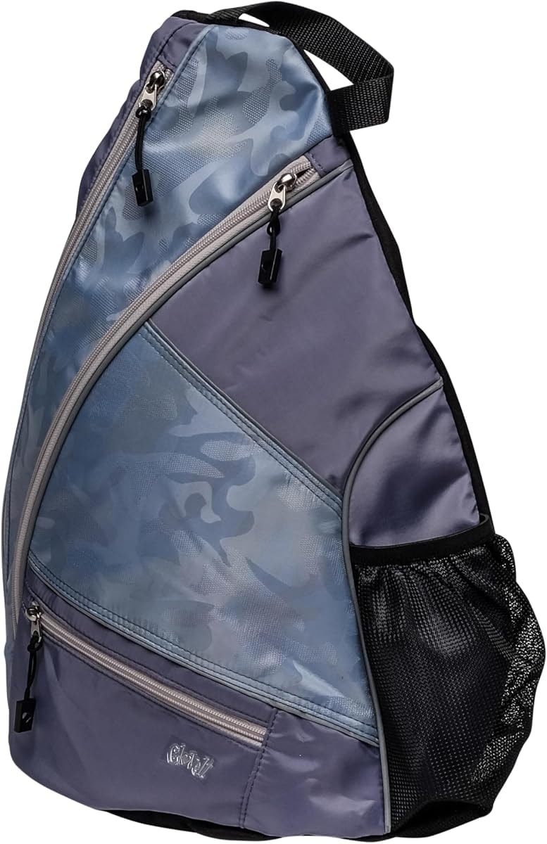 Glove It Sling Bag - 19 in x 13 in. Pickle Ball Bag w/Adjustable Strap, Clip-On Shoe Bag Included, Functional Pickleball Bag - Urban Bleu