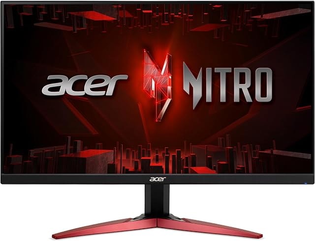 acer Nitro 24.5" Full HD 1920 x 1080 PC Gaming IPS Monitor | AMD FreeSync Premium | 180Hz Refresh | 1ms (VRB) | HDR10 Support | 99% sRGB | 1 x Display Port 1.2 & 2 x HDMI 2.0 | KG251Q M3biip